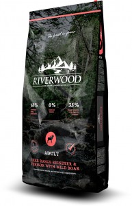 riverwood adult reindeer & venison with wild boar 12 kg