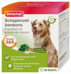 Beaphar schapenvet bonons met zeewier 40 stuks