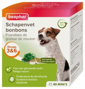 Beaphar schapenvet bonbons zeewier 80 stuks