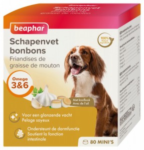 Beaphar schapenvet bonbons knoflook 80 stuks