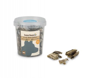 Beeztees Kabeljauwhuid Bites Hondensnack 75 gram