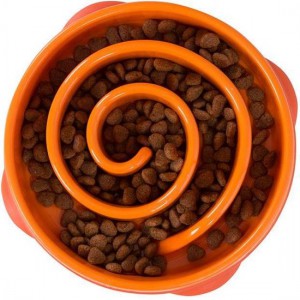 Outward Hond Fun Feeder Slo Bowl Orange