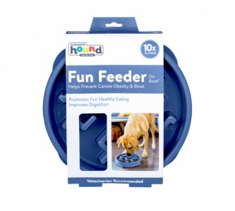 Outward Hond Fun Feeder Slo Bowl Blue