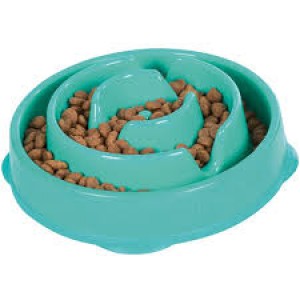 Outward Hond Fun Feeder Slo Bowl Teal