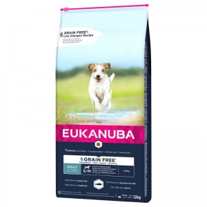 Eukanuba Adult S/M graanvrij zeevis 12 kg