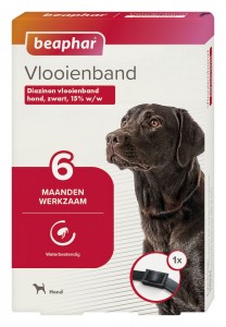 Beaphar vlooienband hond zwart